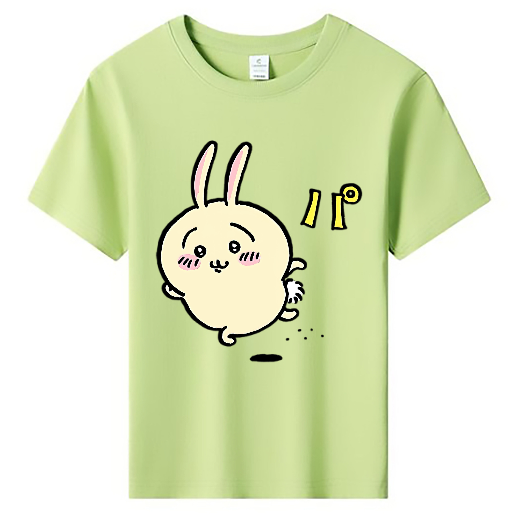 （画像用） ちいかわ うさぎ Chii-kawa usagi 綿100％キッズTシャツ（フロントプリント）